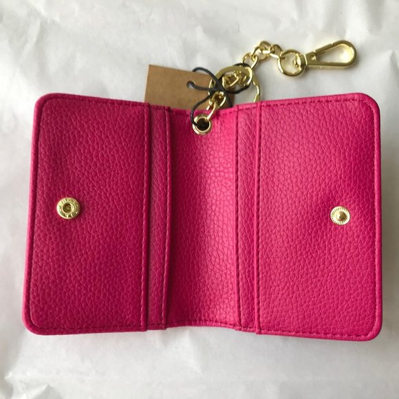 Steve Madden BFOLD Fuschia Fold Over Card Case w ID Card holder 4.25" X 3.25" - Picture 2 of 5